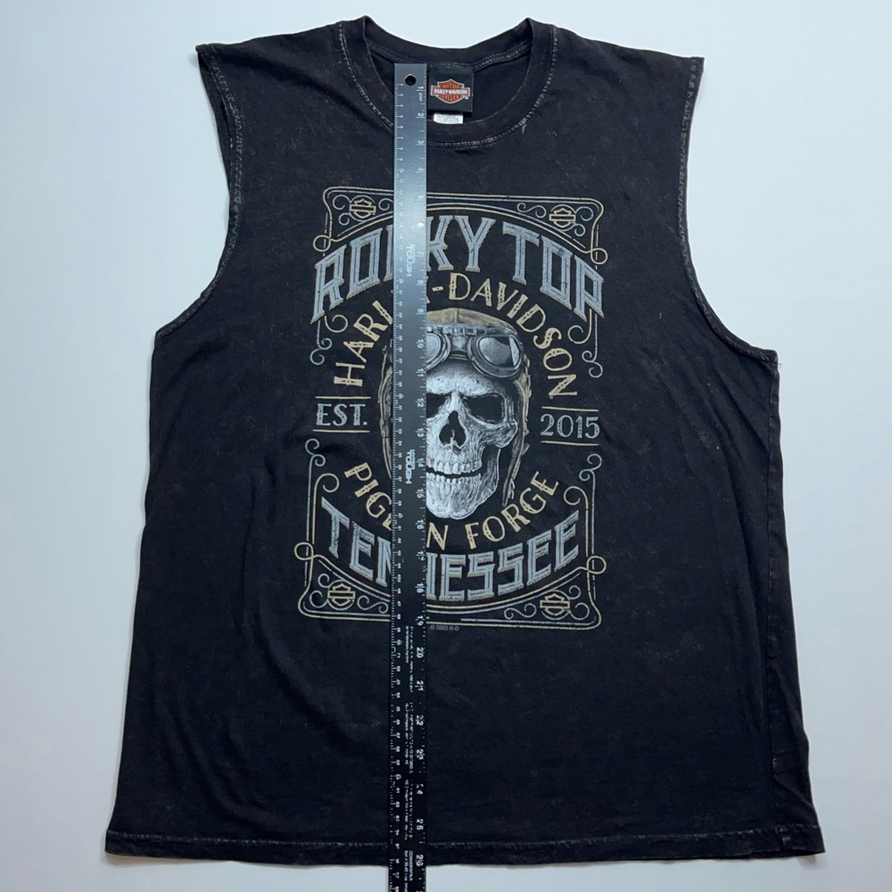 Harley Davidson Rocky Top Tank Top Mens Large Pigeon Forge Tennessee Black - Picture 8 of 16